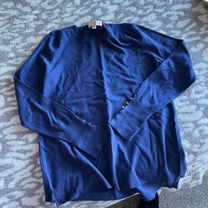Philosophy Size Medium Sweater with gold wrist buttons